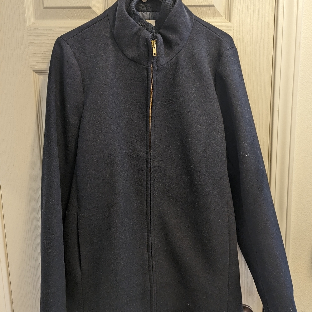 J. Crew Village Coat, Navy, size 16